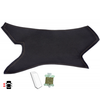 Per BMW Serie 3 E90 E91 E92 E93 Maniglia sinistra Copriporta in pelle nero Punto nero