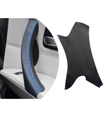 Per BMW Serie 3 E90 E91 E92 E93 Passeggero laterale DESTRO Maniglia della portiera Nero Rivestimento in pelle Nero