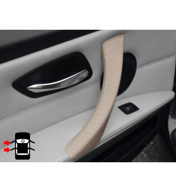 Dakota Beige Poignée De Porte Couverture En Cuir BMW Série 3 E90 E91 E92 & M3 316-340 i / d