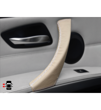 Cubierta de cuero para manijas interiores derecha e izquierda Dakota Beige BMW Serie 3 E90 E91 E92 y M3 316-340 i / d