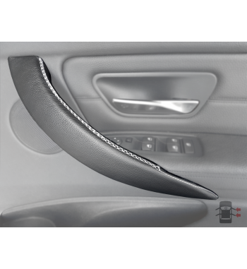 Cubierta de cuero para BMW Serie 3 F30 / F31 / F34 / F35 / F80 Manija interior de la puerta (derecha)