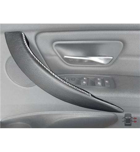Glossy Carbon Fiber Look Door Handle Covers – Set For BMW 3 Series F30 / F35 2013-2018 (Self-Adhesive) 3 thumbnail image