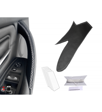 Cubierta de cuero para BMW Serie 3 F30 / F31 / F34 / F35 / F80 Manija interior de la puerta (derecha)