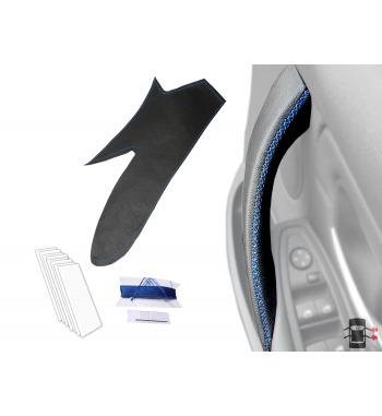 Cubierta de cuero para BMW Serie 3 F30 / F31 / F34 / F35 / F80 Manija interior de la puerta (derecha)