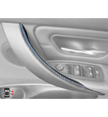 Custodia in pelle per BMW Serie 3 F30 / F31 / F34 / F35 / F80 Maniglia per porta interna (porta destra)
