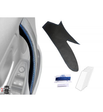 Cubierta de cuero para BMW Serie 3 F30 / F31 / F34 / F35 / F80 Manija interior de la puerta (derecha)