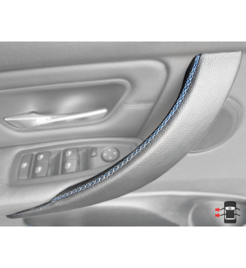 Cubierta de cuero para BMW Serie 3 F30 / F31 / F34 / F35 / F80 Manija interior de la puerta (derecha)