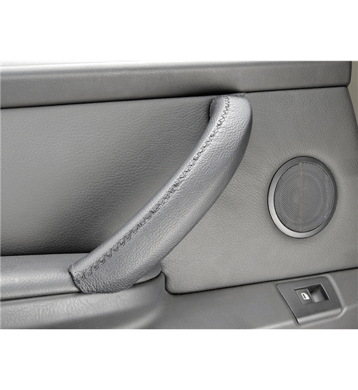 Manijas de puerta delantera X5 E53, fundas negras para manijas de puerta para molduras interiores de