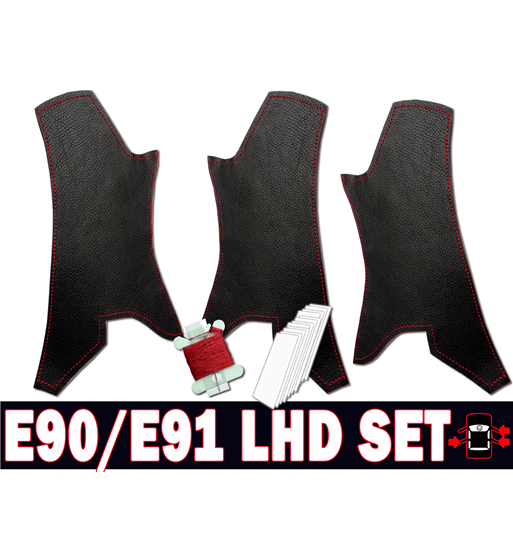 Red Door Handle Covers SET LHD BMW 3 Series E90/ E91 Red Door Handle Covers SET LHD BMW 3 Series E90/ E91