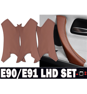 Cubiertas de manijas de puertas BMW Serie 3 E90 / E91 316d, 318d, 320d, 320i, 325d, 325i, 328i, 330d, 330i, 335d, 335i, 340d, 34