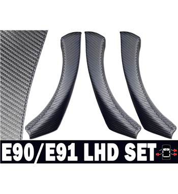 Cubiertas de manijas de puertas BMW Serie 3 E90 / E91 316d, 318d, 320d, 320i, 325d, 325i, 328i, 330d, 330i, 335d, 335i, 340d, 34