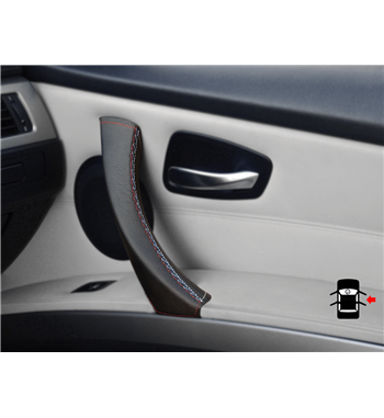 Pour BMW Série 3 E90 E91 E91 E92 E93 Couvercle en cuir pour poignée de porte passager (droite) M Couleur sport