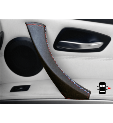 BigKing Copriglia Maniglia Interna Per BMW X1 E84 (2010-2016), Set Da 2 Pezzi Anteriori Sinistra E Destra, Colore Nero - 3