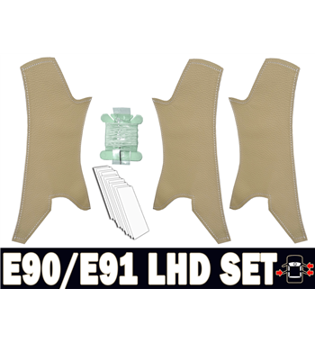 Cubiertas de manijas de puertas BMW Serie 3 E90 / E91 316d, 318d, 320d, 320i, 325d, 325i, 328i, 330d, 330i, 335d, 335i, 340d, 34