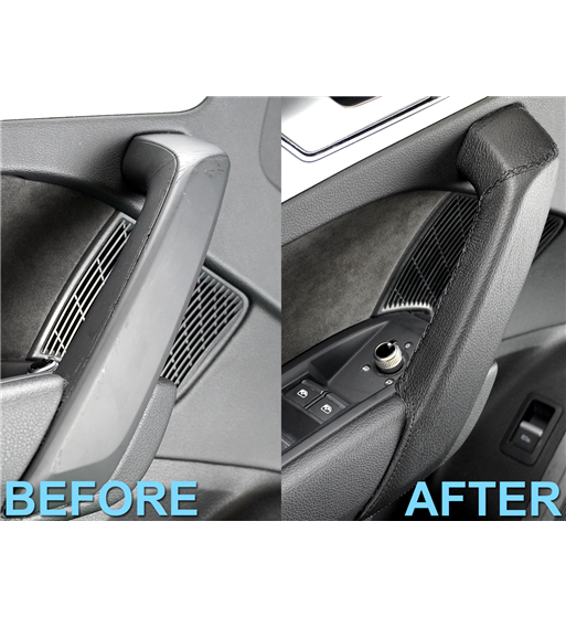 Audi Q5 Door Handle Cover Black Leather