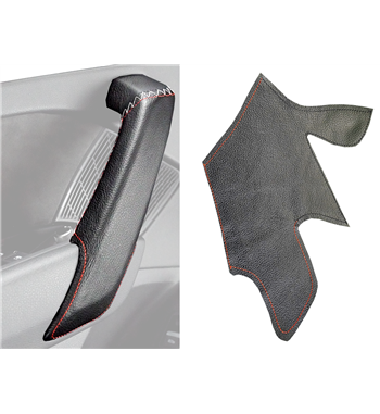 Audi Q5 Door Handle Cover - Black Leather