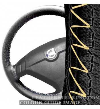 Volvo S60 Mk1 (2000-2009) Volant en cuir de couvertures - points noirs