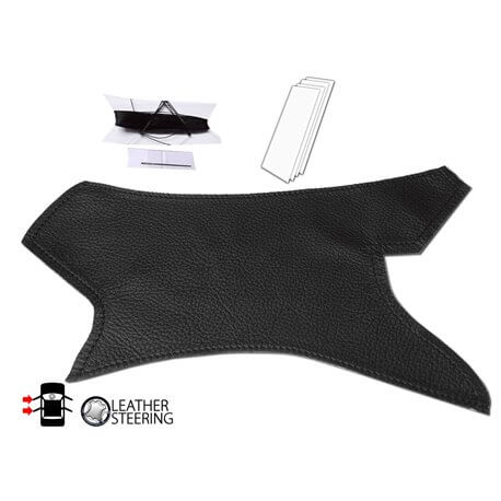 Housse Cuir Véritable Noir Pour Poignée De Porte Intérieure BMW Série 3 E90 E91 – Côté Passager Droit
