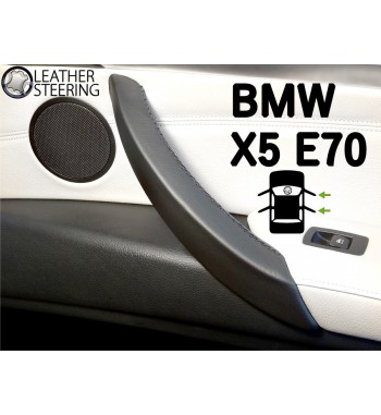 Para BMW Serie 3 E90 E91 E92 E93 Funda de piel para tiradores de la puerta del acompañante (derecha) M Color Sport