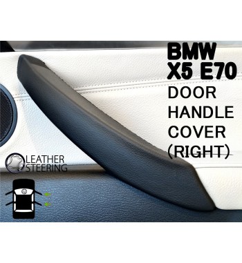 Do Bmw Seria 3 E90 E91 E92 E93 (prawy) Skórzany pokrowiec rączki drzwi pasażera M Sport kolor