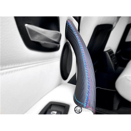 Poignée de porte en fibre de carbone sport pour BMW Série 3 Série 3 E90 E91 E91 E92 E92 E93 & M3 Porte GAUCHE