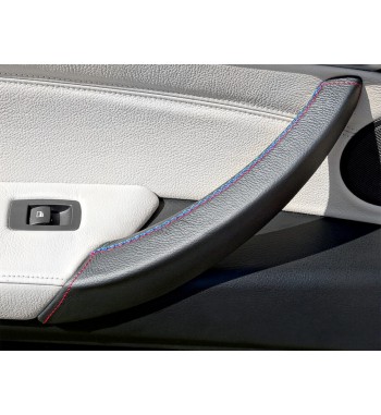 Türgriffabdeckung für BMW X5 E70 2006-13 Schwarz Leder M Sportnaht (LINKE Tür)
