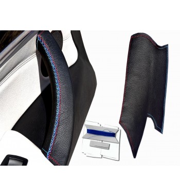 Cubierta de la manija de la puerta para BMW X5 E70 Cuero negro M Costura deportiva (puerta IZQUIERDA)