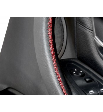 Cubierta de cuero para BMW Serie 3 F30 / F31 / F34 / F35 / F80 Manija interior de la puerta (derecha)