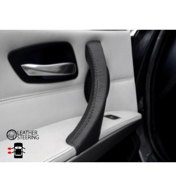BMW 3 Series E90 E91 & M3 Door Handle Cover - Leather Black (LEFT)