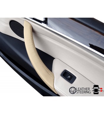 EBTOOLS 3PCS Cubierta de la manija de la puerta interior del automóvil Color beige ABS La manija de la puerta de la PC se adapta para E70 E71 X5 X6 14-18