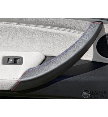 BMW X5 E70 Black Leather Door Handle Cover (LEFT)
