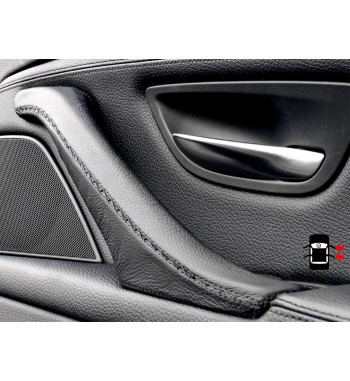 BMW 5 Series F10 F11 F18 Interior manija de la puerta cubierta de cuero