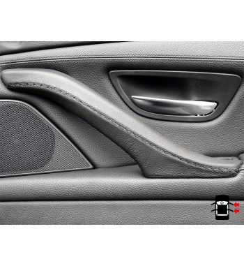 BMW 5 Series F10 F11 F18 Skórzany pokrowiec wewnętrznej rączki drzwi