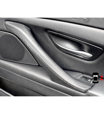 BMW 5 Series F10 F11 F18 Skórzany pokrowiec wewnętrznej rączki drzwi