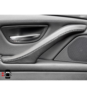 BMW 5 Series F10 F11 F18 Interior manija de la puerta cubierta de cuero