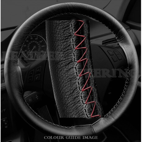 BASE MASTER BMW 3 series E90 / E91 Black Leather Steering Wheel Cover – Black stitches BASE MASTER BMW 3 series E90 / E91 Black Leather Steering Wheel Cover – Black stitches