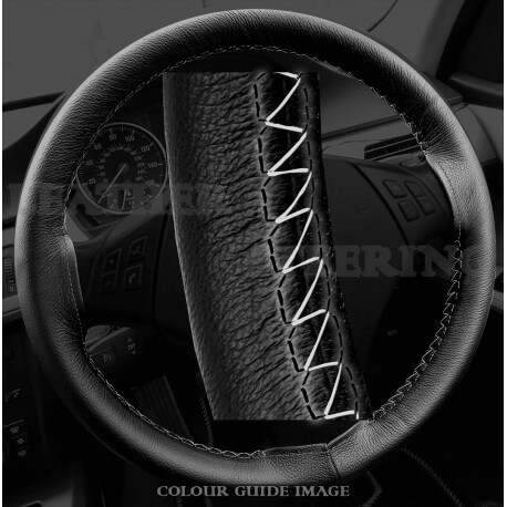BASE MASTER BMW 3 series E90 / E91 Black Leather Steering Wheel Cover – Black stitches BASE MASTER BMW 3 series E90 / E91 Black Leather Steering Wheel Cover – Black stitches