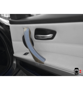 Manija de la puerta gris Funda de cuero para BMW Serie 3 E90/ E91 / E92 / E93 M3
