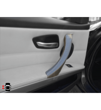 Poignée de porte grise Housse en cuir pour BMW 3 séries E90/ E91 / E92 / E93 M3