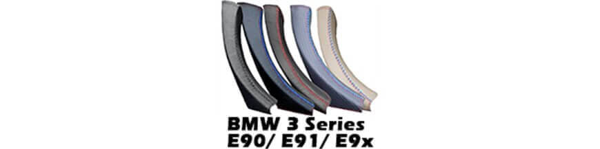 Manija de la puerta Cubierta de cuero para BMW 3 Series E90 E91 E92 E93 (2004-2012)